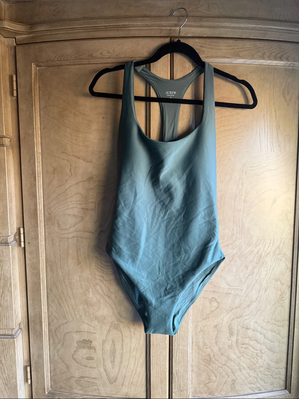 J. Crew Women's Sage  Green Gail one-piece in Classic Sculpt™